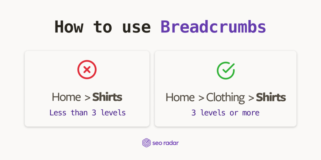 How to use breadcrumbs to make your site easier to navigate.