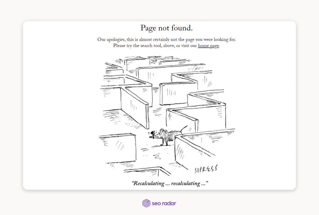 The New Yorker’s 404 Page