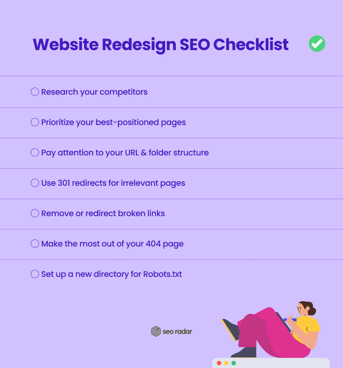 SEO redesign checklist